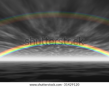 Similar – Image, Stock Photo somewhere…. Rainbow