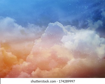 sky with clouds, background