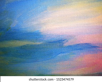 Sky sunset oil painting abstract background 