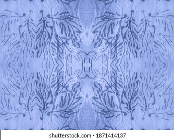 Sky Texture Fabrics. Gypsy Pattern. Azure Gemstones Watercolor. Wall Texture Seamless. Vintage Border Tile. Frosty Border Vivid Artistic.