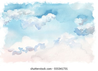Sky Watercolor 
Background