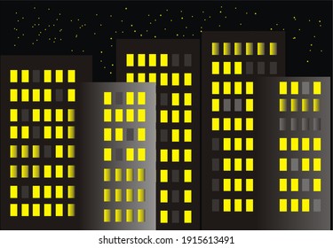 Immeuble Nuit Images Stock Photos Vectors Shutterstock