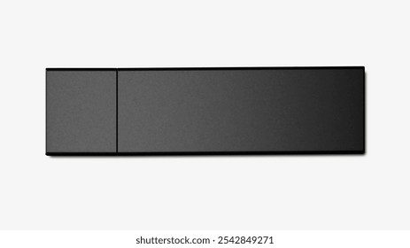 Objeto rectangular negro elegante