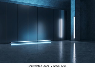 Una habitación oscura y