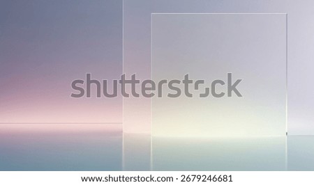 A sleek glassmorphism background featuring translucent frosted glass panels with glowing pastel gradients underneath. Perfect for modern UI UX design, app wallpapers, or websites.