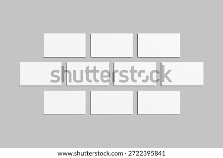 Slides presentation blank mockup 3d Rendering