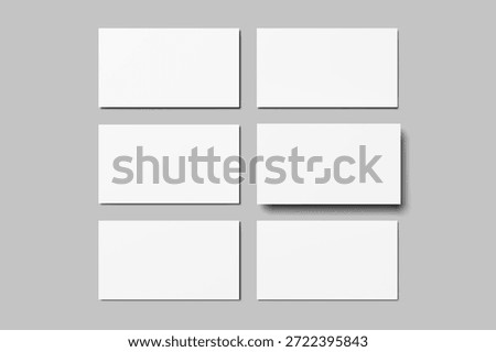 Slides presentation blank mockup 3d Rendering