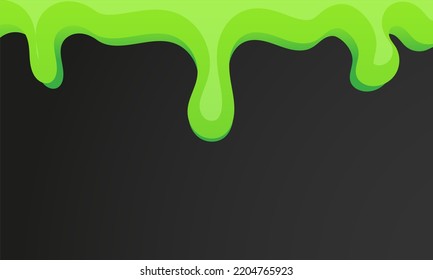 Slime Background Border Frame And Green Mucus Halloween. Ooze Or Goo Poison Splash Drip And Jelly Illustration. Cartoon Liquid Sludge And Toxic Sticky Blob. Slimy Phlegm Gelatin And Spooky Snot