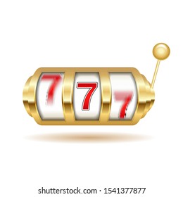 Slot Machine Golden Lucky Empty Slot Stock Illustration 1541377877 ...