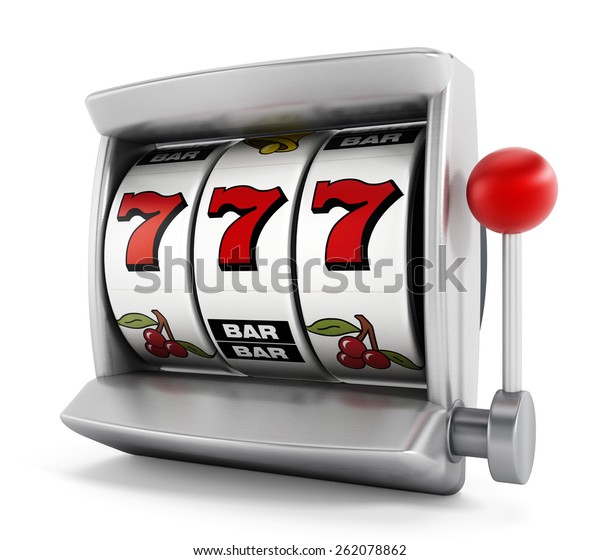 Slot Machine Three Sevens Isolated On Stock Illustration 262078862