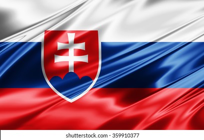 Slovakia Flag Of Silk