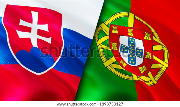 スロバキアとポルトガルの国旗 なびく3d国旗のデザイン スロバキアポルトガル国旗 画像 壁紙 スロバキアとポルトガルの画像 3dレンダリング スロバキア ポルトガル関係同盟と貿易 旅行 観光 のイラスト素材