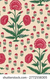 Small Big flower Pattern with attractive colors best use for fabric and wallpapers.