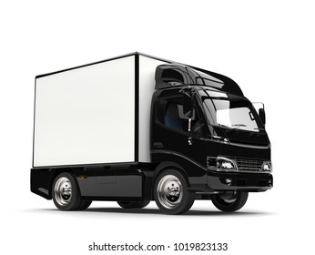 Small Black Box Truck - 3D Illustration