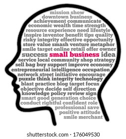 Small Business In Words Cloud