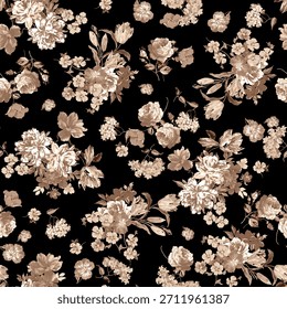 small crispy flower pattern design