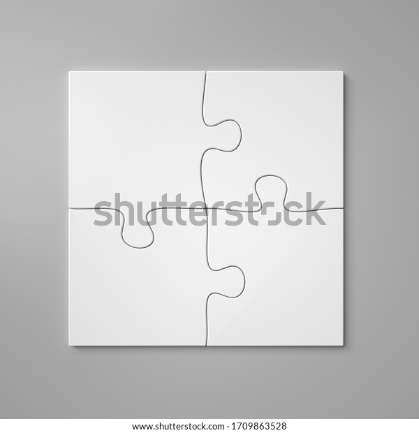 Download Small Jigsaw Puzzle 2x2 Mockup 4 Stock Illustration 1709863528