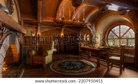 Similar – Image, Stock Photo Candlelight in old building