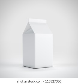 Small Milk White Carton Package