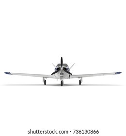 Small Propeller Airplane Isolated On White Stock Illustration 736130866 ...