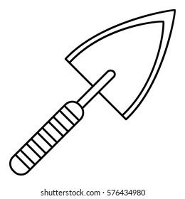 Small Shovel Icon. Outline Illustration Of Small Shovel  Icon For Web