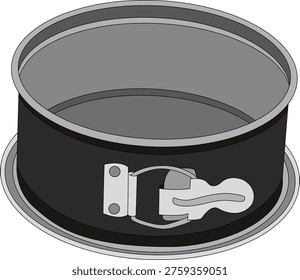 A small springform pan for baking small cakes and tarts