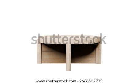 a small table with a shelf on top of it
