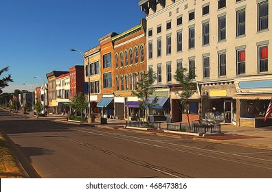 Small Town Depiction