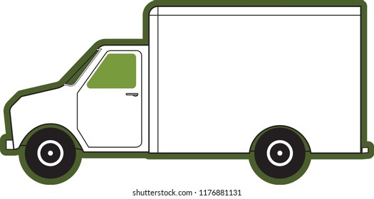 Small Trucks Isolated White Background Stock Illustration 1176881131 ...