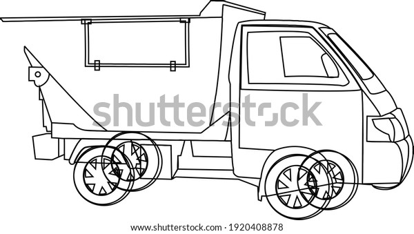 small van for municipal\
waste disposal