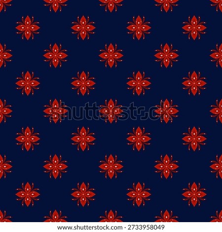 Small vintage floral pattern background , cute daisy print for textile and wrapping paper