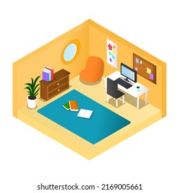 Small workspace to work at home.