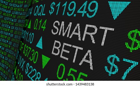 Smart Beta Stock Marketing Investment Strategy 3d Illustration