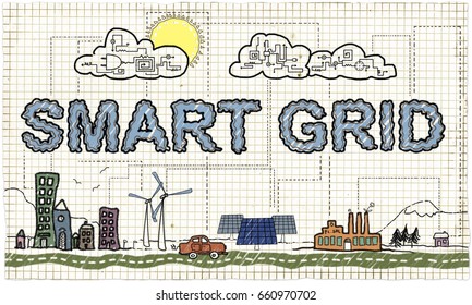 Smart Grid Illustration