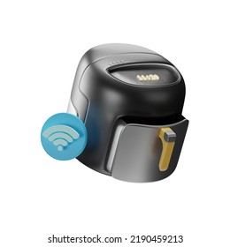 Smart Home Air Fryer 3d Illustration