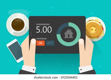 Smart Home Automation Technology System App Stock Vector (Royalty Free ...
