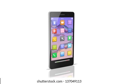 Smart Phone With Application Interface