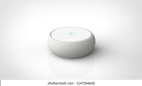 Smart Speaker 3d Rendering