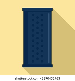 Smart speaker assistant icon. Flat illustration of smart speaker assistant  icon for web design