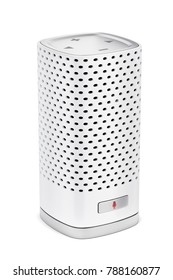 Smart Speaker On White Background, 3D Illustration