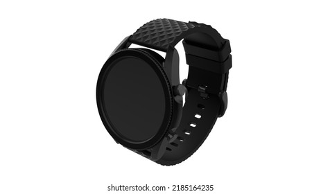 Smart Watch 3D Render For Fitness And Health Monitoring