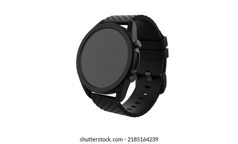 Smart Watch 3D Render For Fitness And Health Monitoring