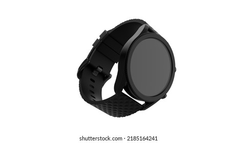 Smart Watch 3D Render For Fitness And Health Monitoring