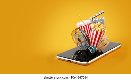 Imagenes Fotos De Stock Y Vectores Sobre Cinema Ticket Phone