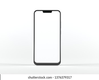 Smartphone mockup on white background