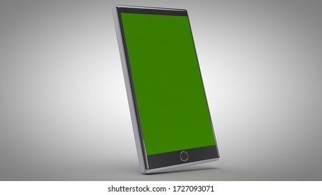 Smartphone mockups for presentation with shadow. 3d rendering illustration.