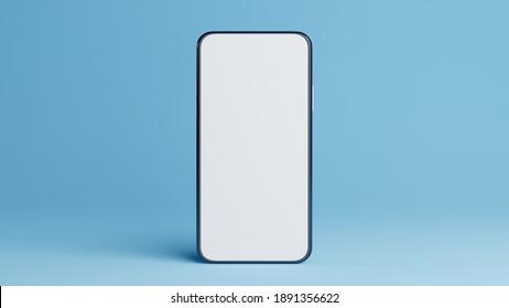 smartphone en fondo azul