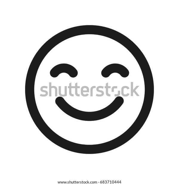 笑顔のアイコン 絵文字の笑顔 のイラスト素材