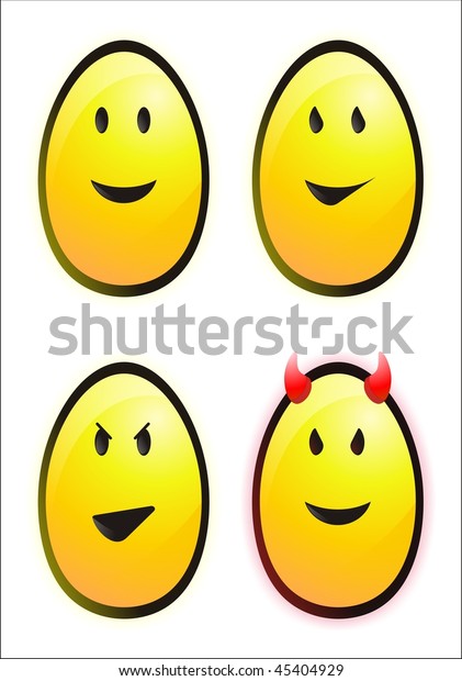 Smile Form Eggs Stock Illustration 45404929 | Shutterstock