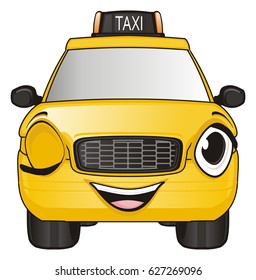 Smiling Face Taxi Stock Illustration 627269096 | Shutterstock